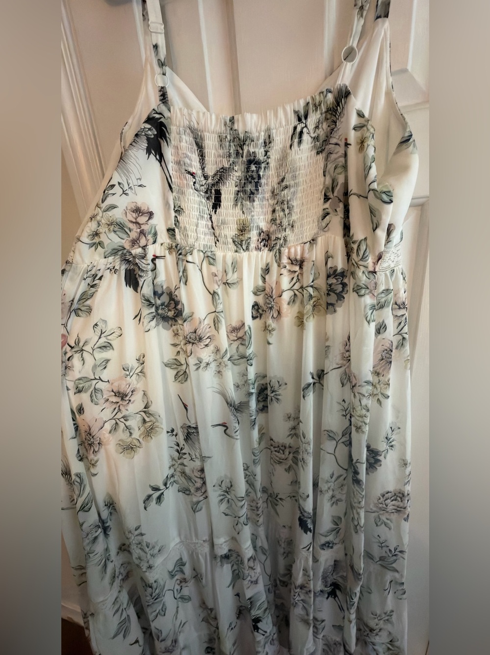 torrid Maxi Dress with Botanical & Crane Print - Picture 6 of 6